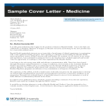 Job Application Letter For Medical Student gratis en premium templates