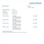 Formal Agenda Outline gratis en premium templates