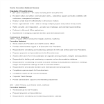 Senior Executive Assistant Resume gratis en premium templates