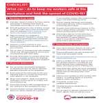 template topic preview image COVID-19 Workplace Checklist