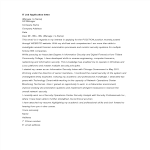 IT Job Application letter example gratis en premium templates