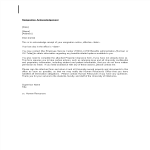 Job Resignation Acknowledgement Letter gratis en premium templates