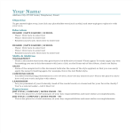 template preview imageWord Resume
