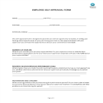 Employee Self Appraisal Form gratis en premium templates