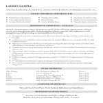 Entry Level Hr Resume gratis en premium templates