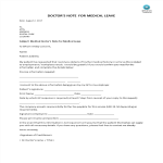 template preview imageMedical Doctor note for Medical leave