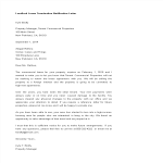 Landlord Lease Termination Notification Letter gratis en premium templates