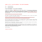 First Warning Letter For Poor Performance gratis en premium templates