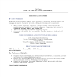 Electrical Engineering Resume Sample gratis en premium templates