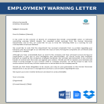 Employee Behaviour Warning Letter gratis en premium templates