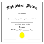 High School Diploma gratis en premium templates