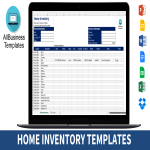 template topic preview image Excel Home Inventory