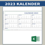 Kalender 2023 Excel gratis en premium templates
