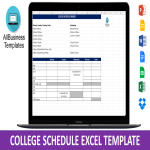 template topic preview image College Schedule Maker