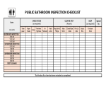 Bathroom Cleaning Checklist gratis en premium templates