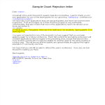 Grant Application Rejection Letter gratis en premium templates