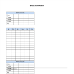 Bridge Score Sheet gratis en premium templates