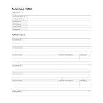 Vorschaubild der VorlageMeeting Minutes template