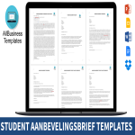 template topic preview image Middelbare School Beurs Aanbevelingsbrief