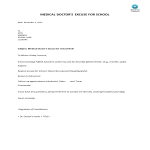 Medical Doctor's Excuse For School gratis en premium templates