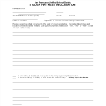 Student Witness Statement Form gratis en premium templates