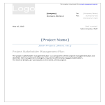 template topic preview image Project Stakeholder Management Plan