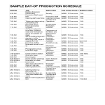 template topic preview image Special Event Production Schedule