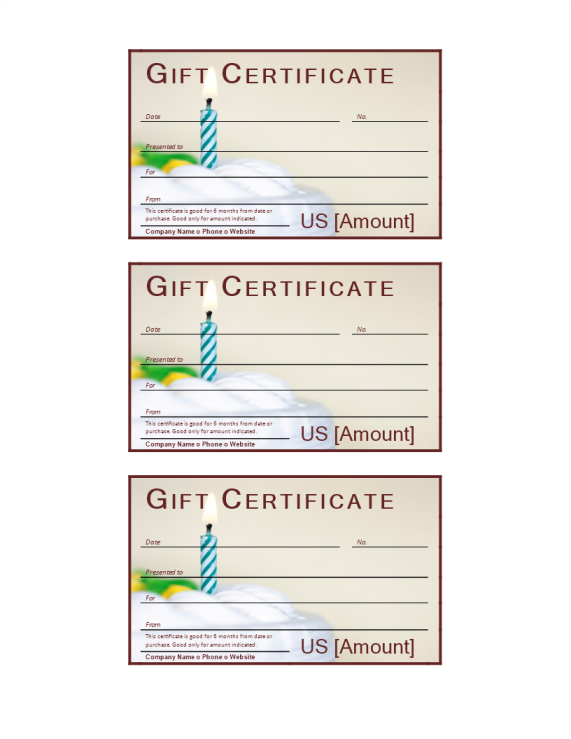 Birthday Gift Voucher Word Template gratis en premium templates