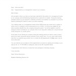 Management Trainee Appointment Letter gratis en premium templates