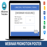 Vorschaubild der VorlageWebinar Flyer template