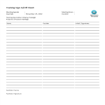 Sign Off Sheet gratis en premium templates