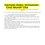 Baby Schedule Sample gratis en premium templates