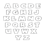 Printable Alphabet Bubble Letters gratis en premium templates