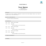 template topic preview image Functional Resume Template
