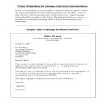 Sample Letter of Apology for Missed Interview gratis en premium templates