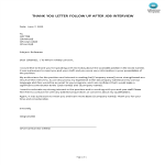 Interview Appointment Thank You Letter gratis en premium templates