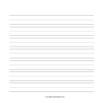 template preview imageLined paper large lines landscape