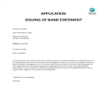 Bank Statement request gratis en premium templates