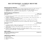 template preview imageReceptionist Resume