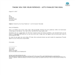Thank You For Patience Closing Business Deal gratis en premium templates