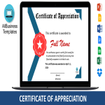 template preview imageFree Editable Certificate of Appreciation template