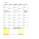 Excel Weekly Class Schedule gratis en premium templates