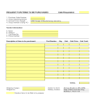 Purchase Order Request Form gratis en premium templates