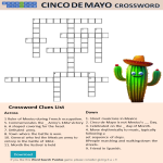 template topic preview image Cinco De Mayo Crossword