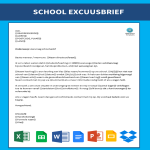 School excuusbrief gratis en premium templates