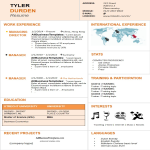 Dynamic Resume template gratis en premium templates