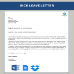 template preview imageExcessive sick leave warning letter