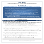 Sales Executive Job Resume gratis en premium templates