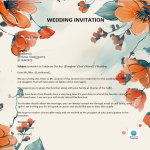 Vorschaubild der VorlageWedding Invitation Letter template