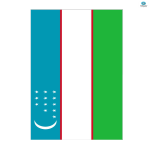 template topic preview image Uzbekistan printable flag